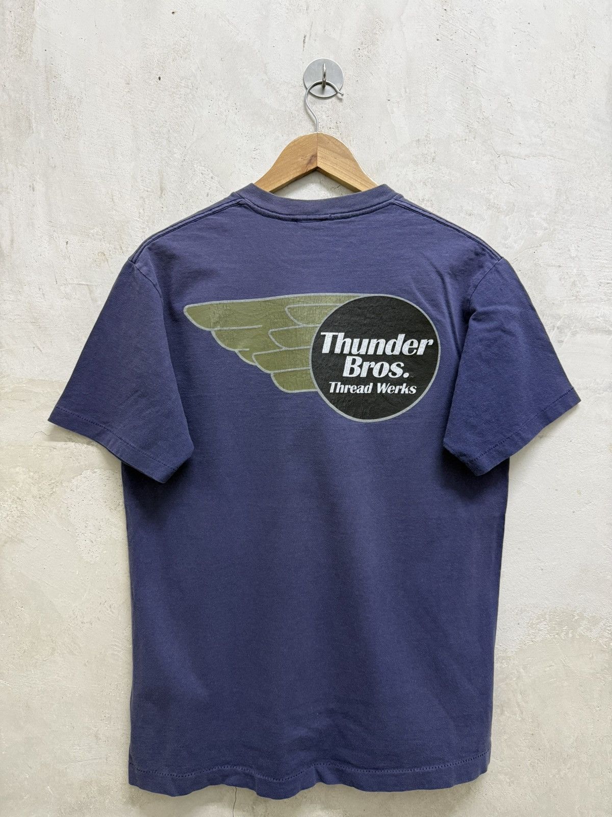 Vintage Vintage 90s Thunder Bros Thread Works Tee Size US M / EU 48-50 / 2 - 1 Thumbnail