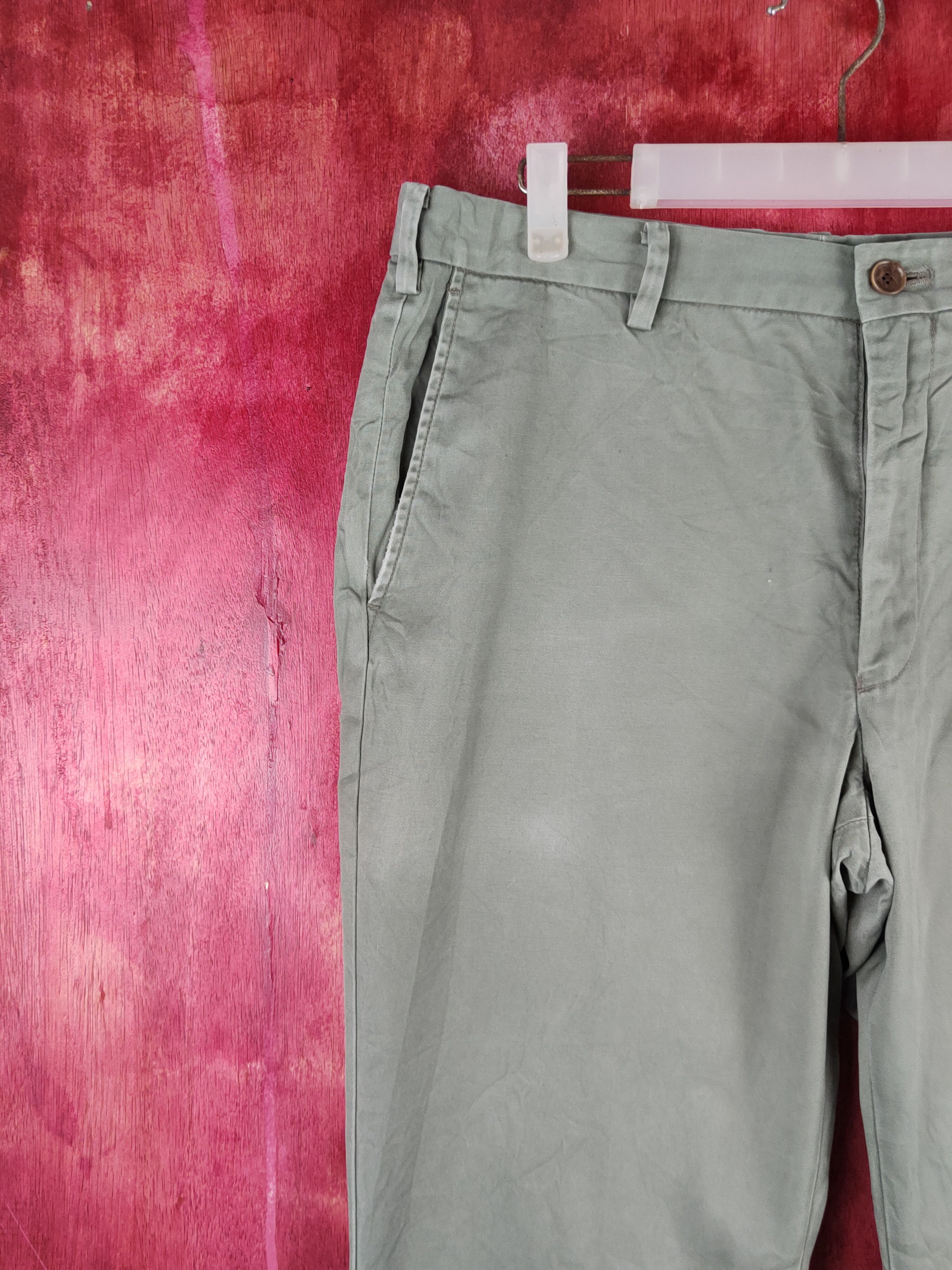 Japanese Brand × Uniqlo Uniqlo Green Multipocket Casual Pants #S1463 Size US 33 - 3 Thumbnail