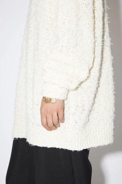 Acne Studios Acne Studios AW 20 white knit sweater v-neck Kurt Size US M / EU 48-50 / 2 - 9 Thumbnail