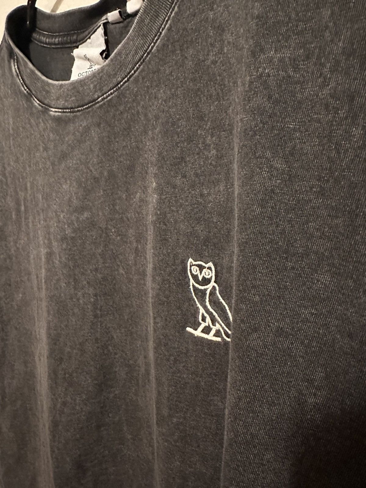 Drake × October's Very Own OVO Owl Logo Washed Tee Size US M / EU 48-50 / 2 - 2 Thumbnail