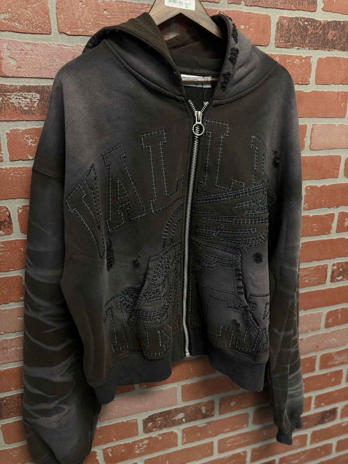 Vale Vale Valley Blacl Hoodie Zip Up Fade Distressed Size XXL Size US XXL / EU 58 / 5 - 5 Thumbnail