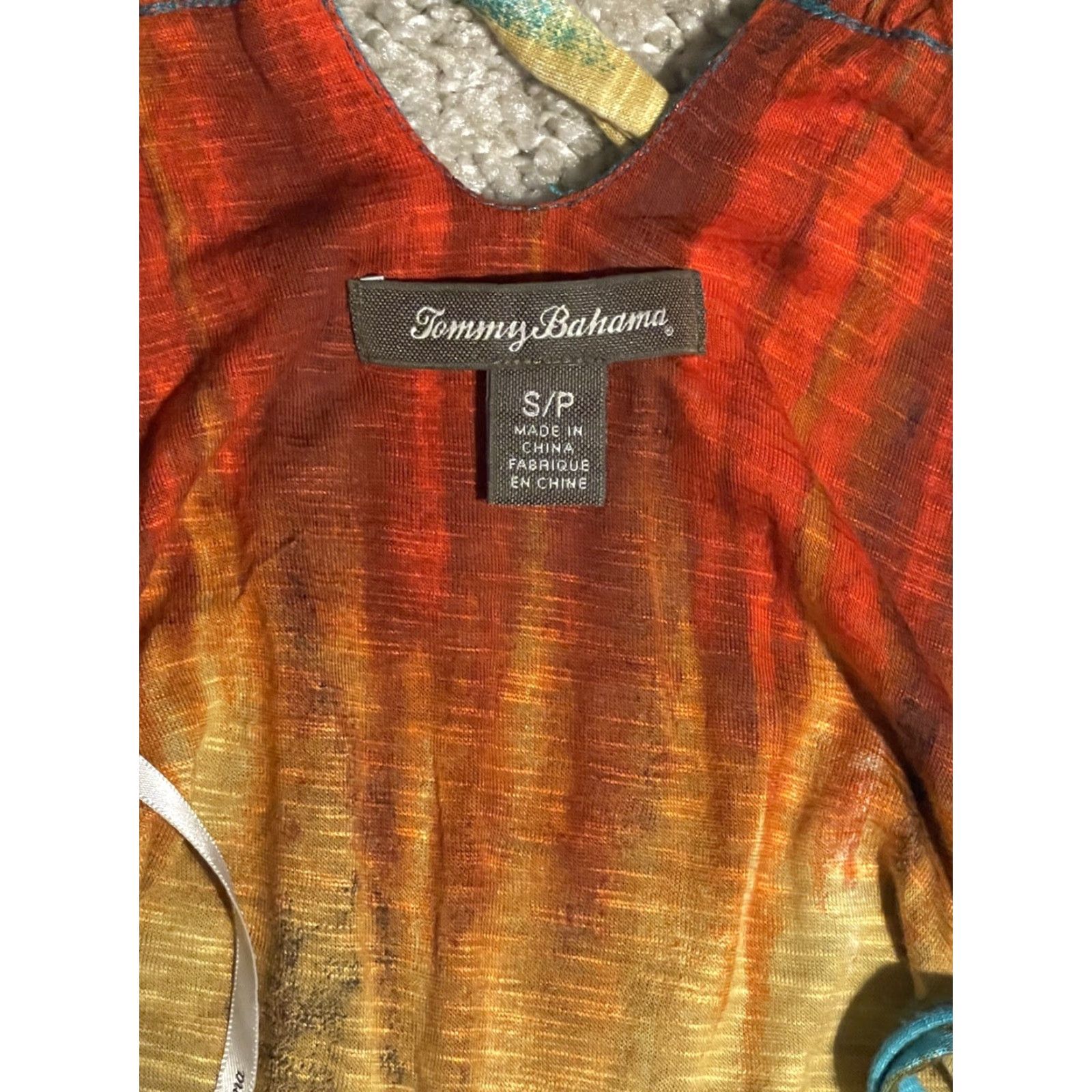 Tommy Bahama Tommy Bahama Maxi Dress Tropical Sleeveless S/P Tie Neck Halter Multicolor Women’s Maxi Dress Tropical Shift Dress Womens Size S / US 4 / IT 40 - 2 Thumbnail