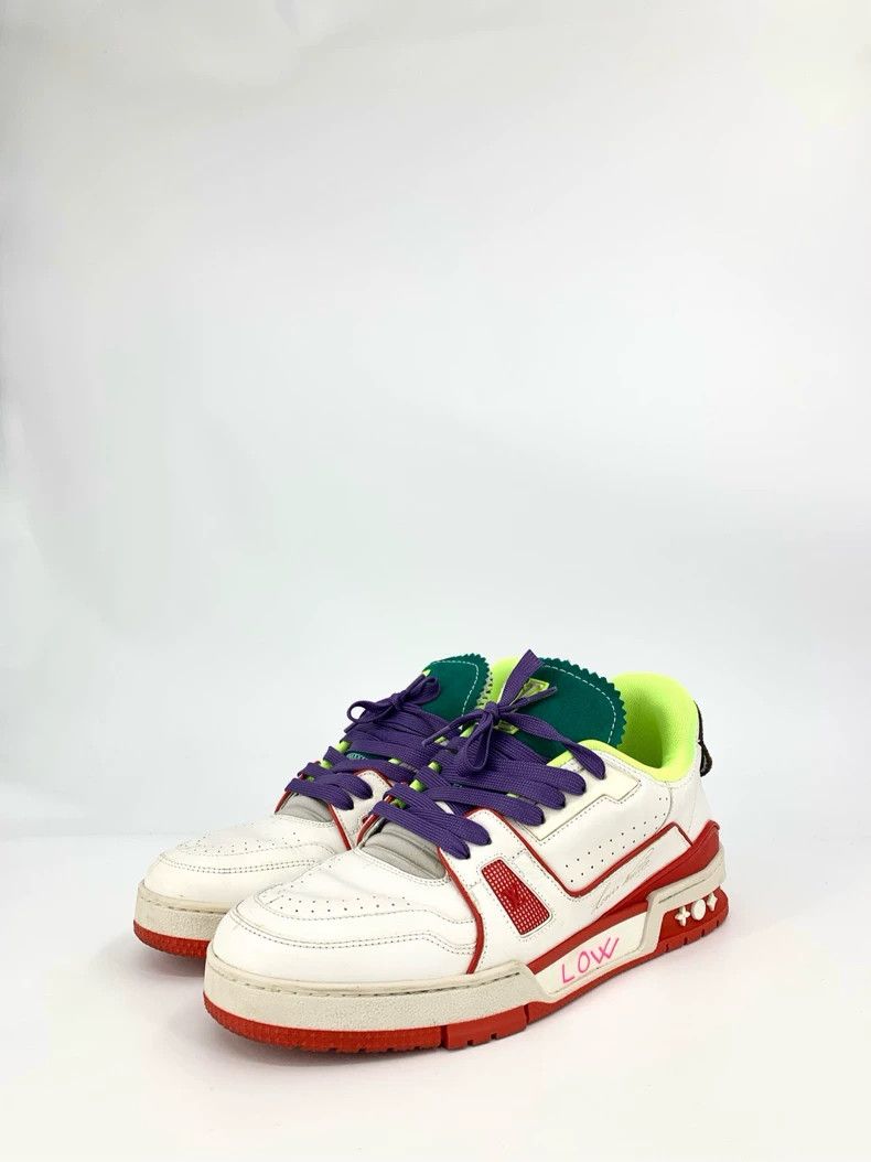 Louis Vuitton Louis Vuitton Trainer logo presbyopia makes old style spor Size US 8 / EU 41 - 1 Thumbnail