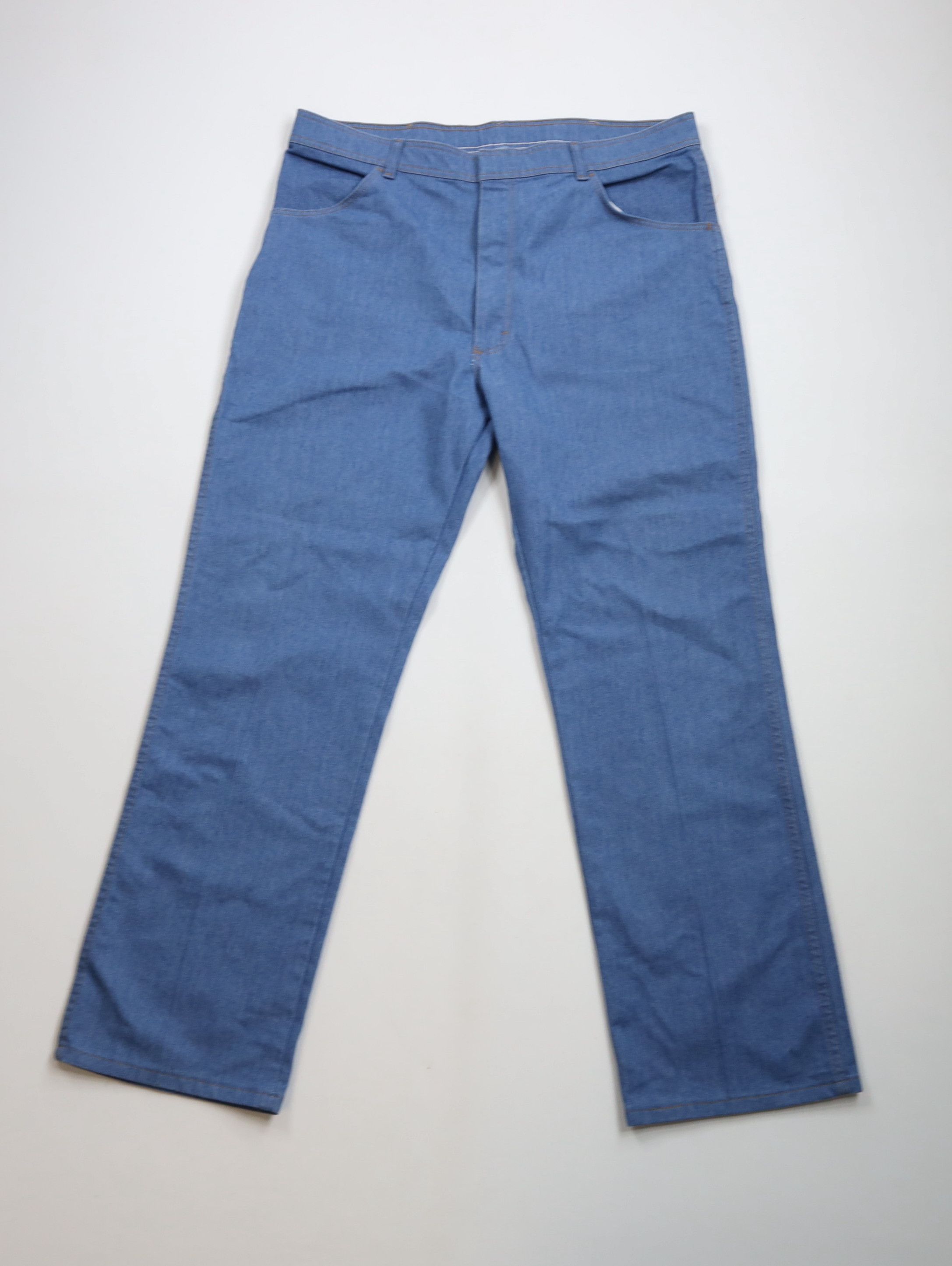 Vintage × Wrangler Vintage 90s Wrangler Faded Flared Wide Leg Denim Jeans Blue Size US 40 / EU 56 - 1 Thumbnail