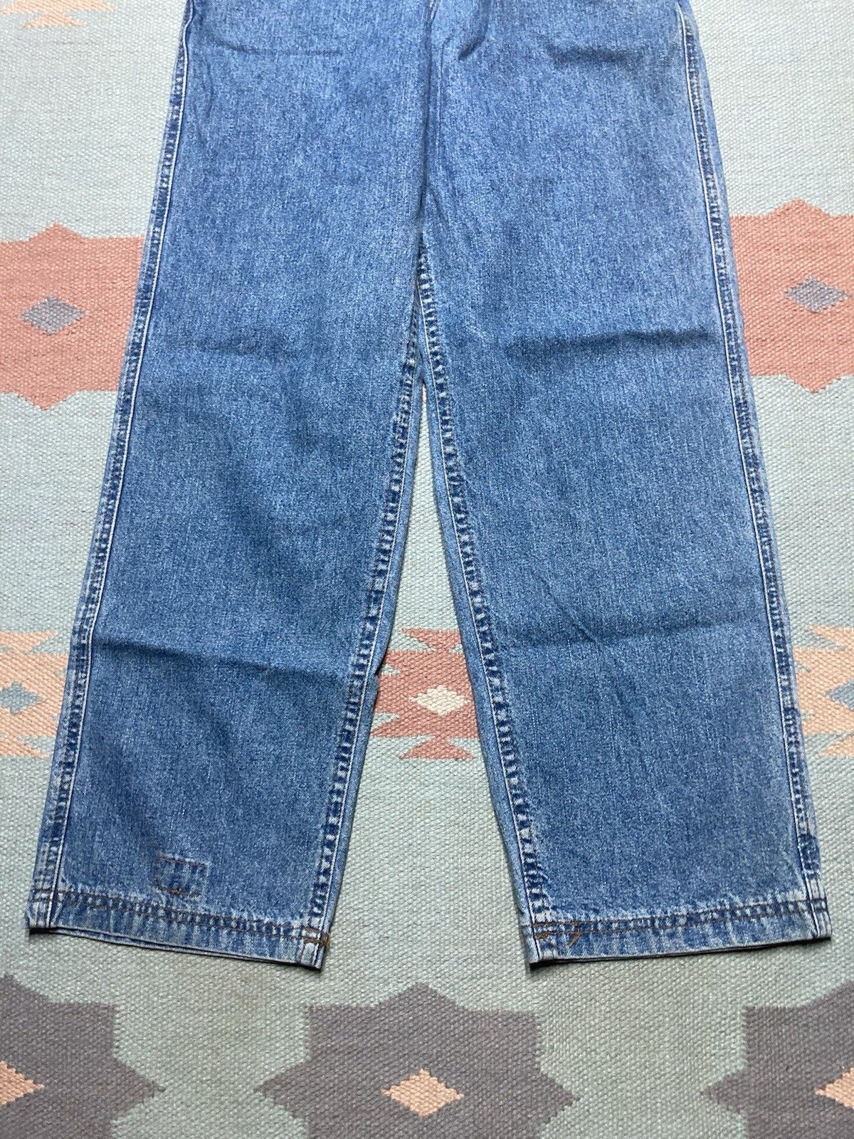 Vintage lee denim jeans straight leg Union USA women’s size 12 24x27 Size 24" / US 00 / IT 34 - 2 Thumbnail