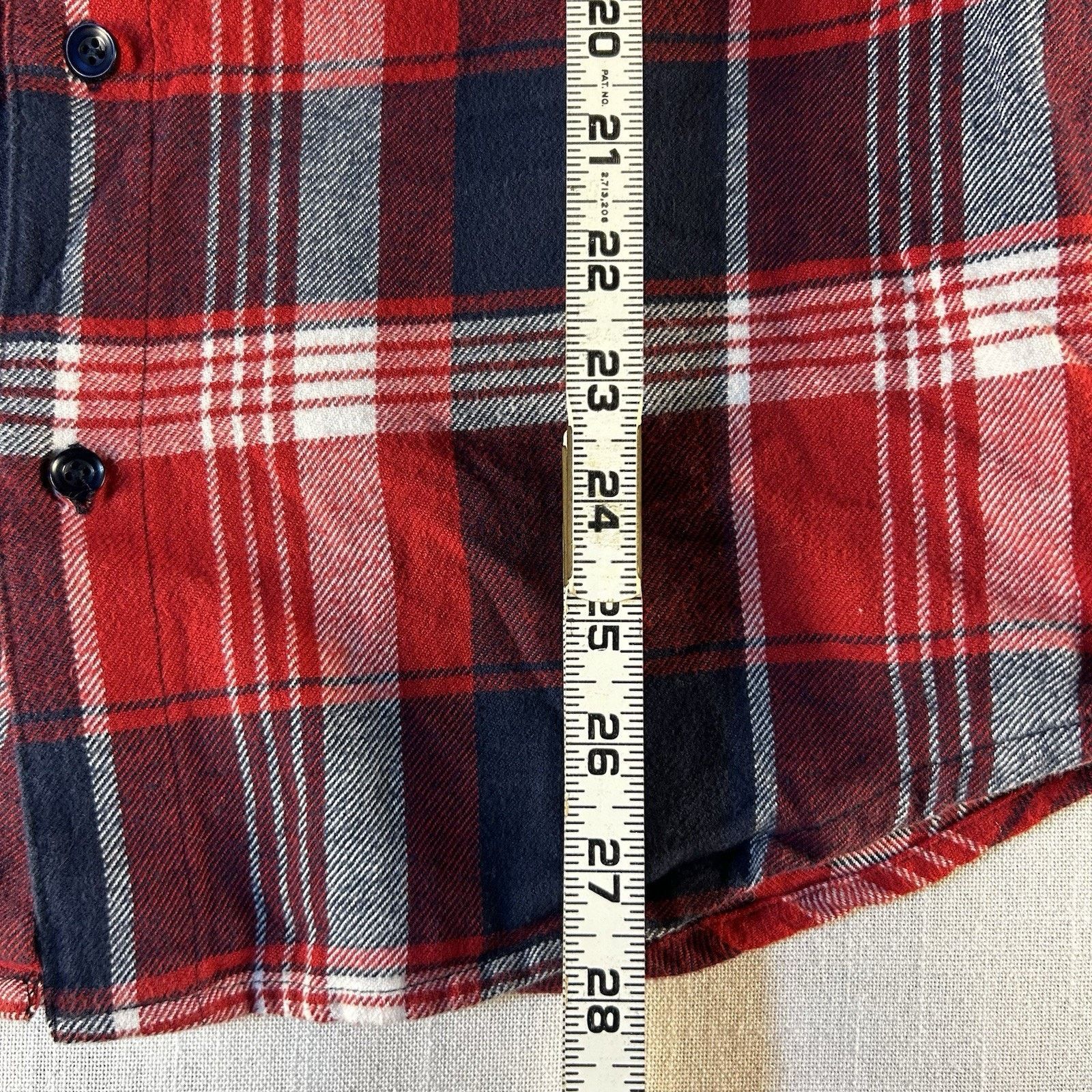Hurley Hurley Shirt Men S Blue/Red/White Plaid Flannel Long Sleeve Size US S / EU 44-46 / 1 - 5 Thumbnail