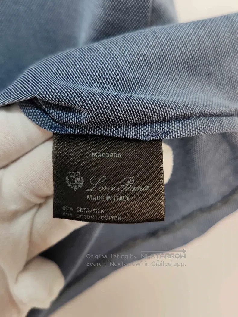 Loro Piana Loro Piana Men's Silk Polo Shirt Size US M / EU 48-50 / 2 - 4 Thumbnail