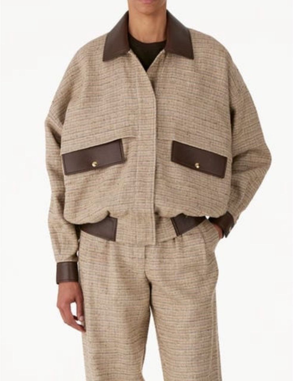image of Loro Piana O1Srvl11E0524 Jacket In Coffee, Women's (Size Large)