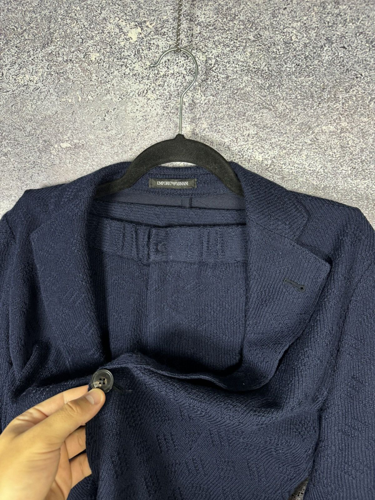 Emporio Armani Emporio Armani Women’s Blue Double Knit Lana Wool Suits Size M / US 6-8 / IT 42-44 - 6 Thumbnail