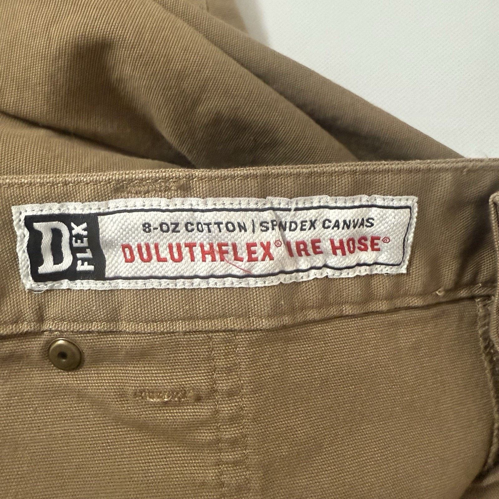 Duluth Trading Company Duluth Flex Fire Hose Work Pants Duck Canvas Reinforced Size 38" / US 16 / IT 52 - 4 Thumbnail