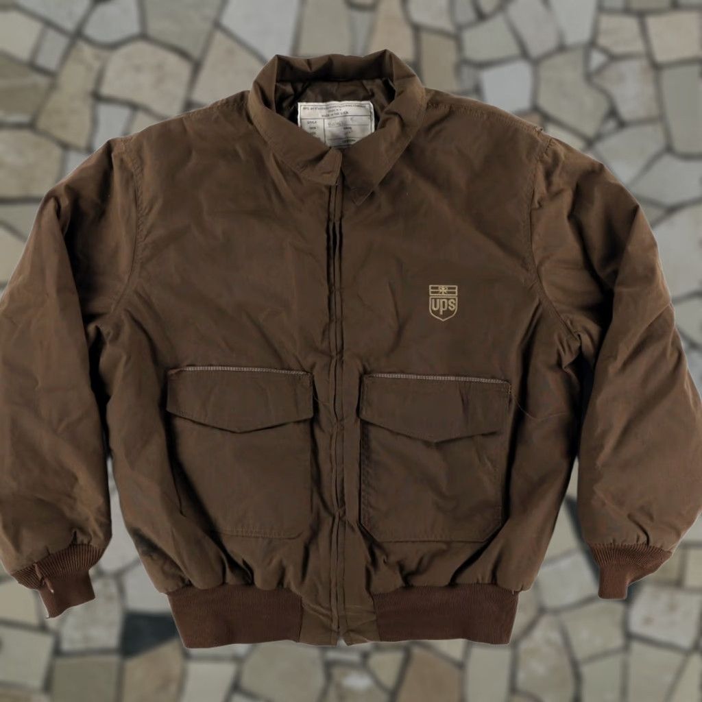 Vintage Standard Mfg Insulated UPS Brown Men's 2XL Jacket Shirt Long Sleeve Collared Size US XXL / EU 58 / 5 - 1 Thumbnail