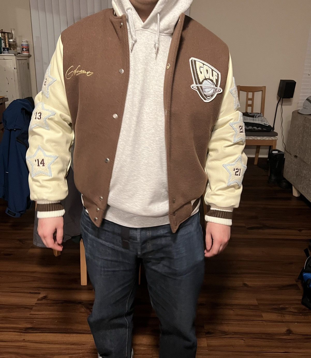 Golf Wang Golf Wang Brown Varsity 🏈 🍫🍩 Size US S / EU 44-46 / 1 - 6 Thumbnail