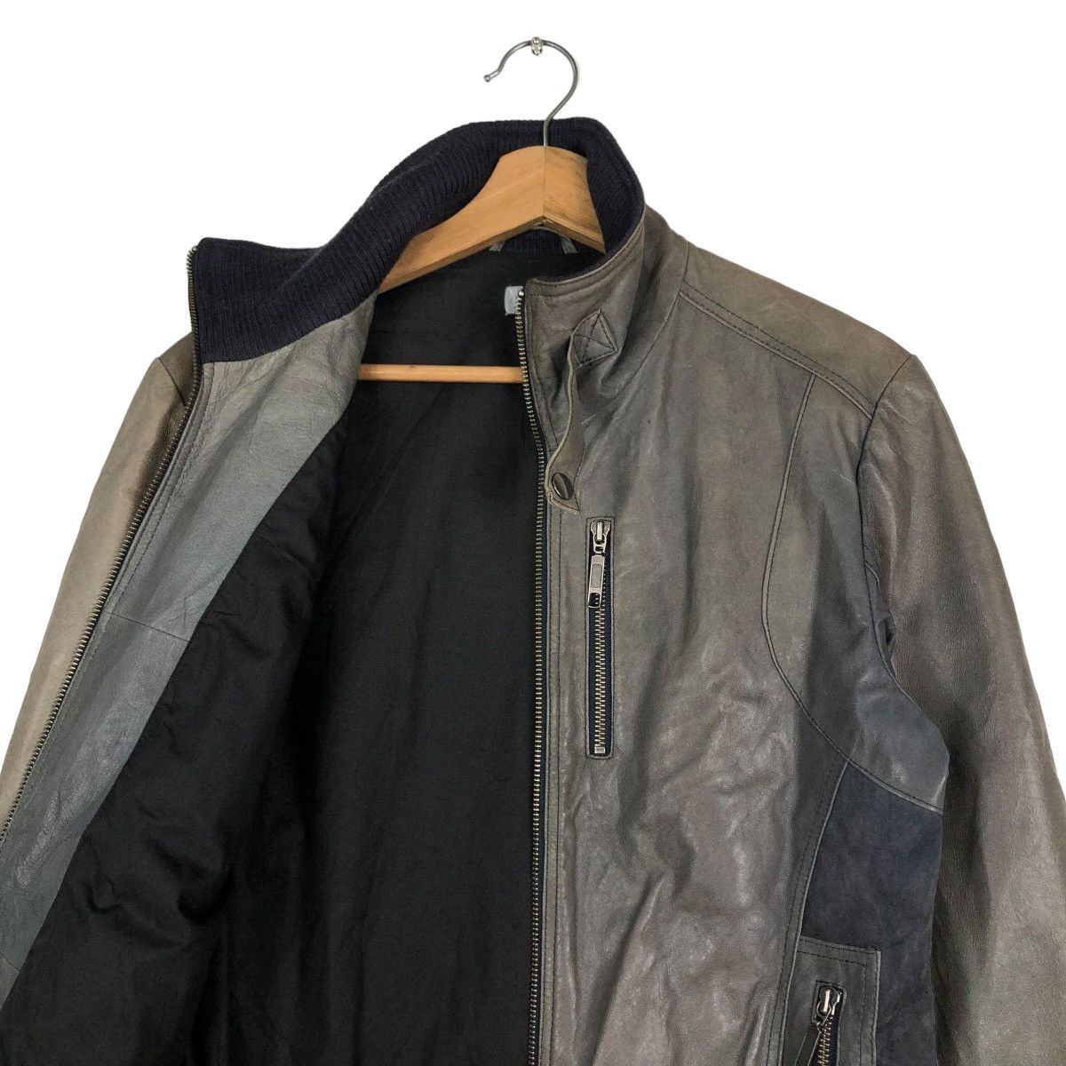 Japanese Brand 🔥VINTAGE CROPPED BIKER LEATHER JACKET PIGSKINS LIDAH JAPAN Size US S / EU 44-46 / 1 - 14 Thumbnail