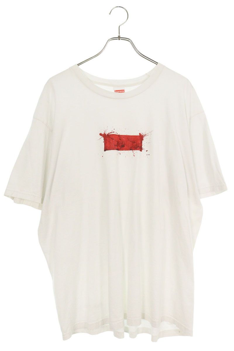 Supreme 2004 Supreme Los Angeles Hebrew Box Logo Tee White Size XL