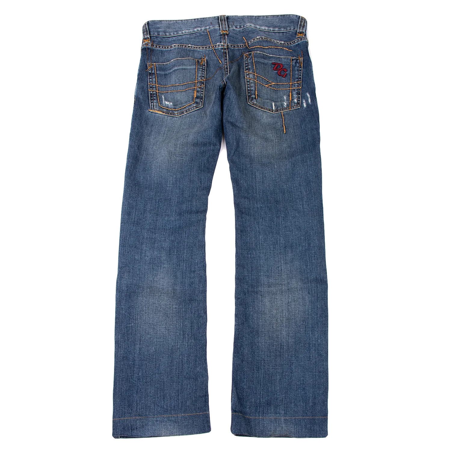 Dolce & Gabbana Stitch Design Crushed Denim Pants in Blue Size 46 Size US 30 / EU 46 - 15 Thumbnail