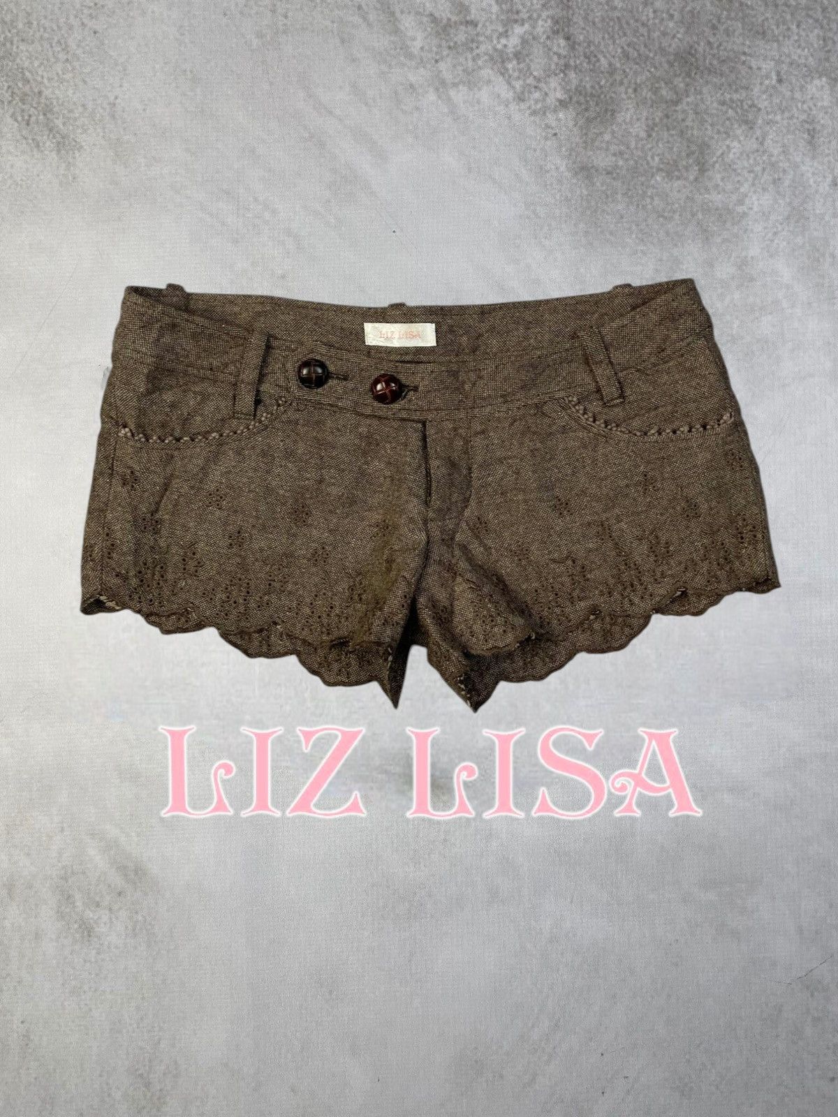 LIZ LISA Liz Lisa Mori Kei Brown Neapolitan Chocokaji Shorts Size 28" / US 6 / IT 42 - 1 Thumbnail