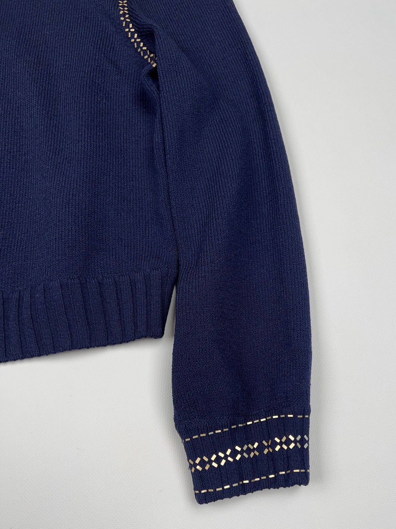 St. John St John Collection Knit Zip Cardigan Sweater made in USA Size L / US 10 / IT 46 - 6 Thumbnail