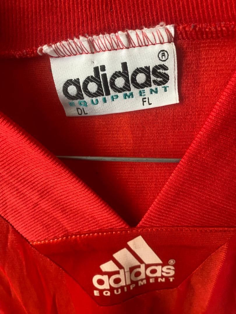 Adidas Vintage 90s Adidas FC Luzern issue player home 94/95 hype Size US L / EU 52-54 / 3 - 8 Thumbnail