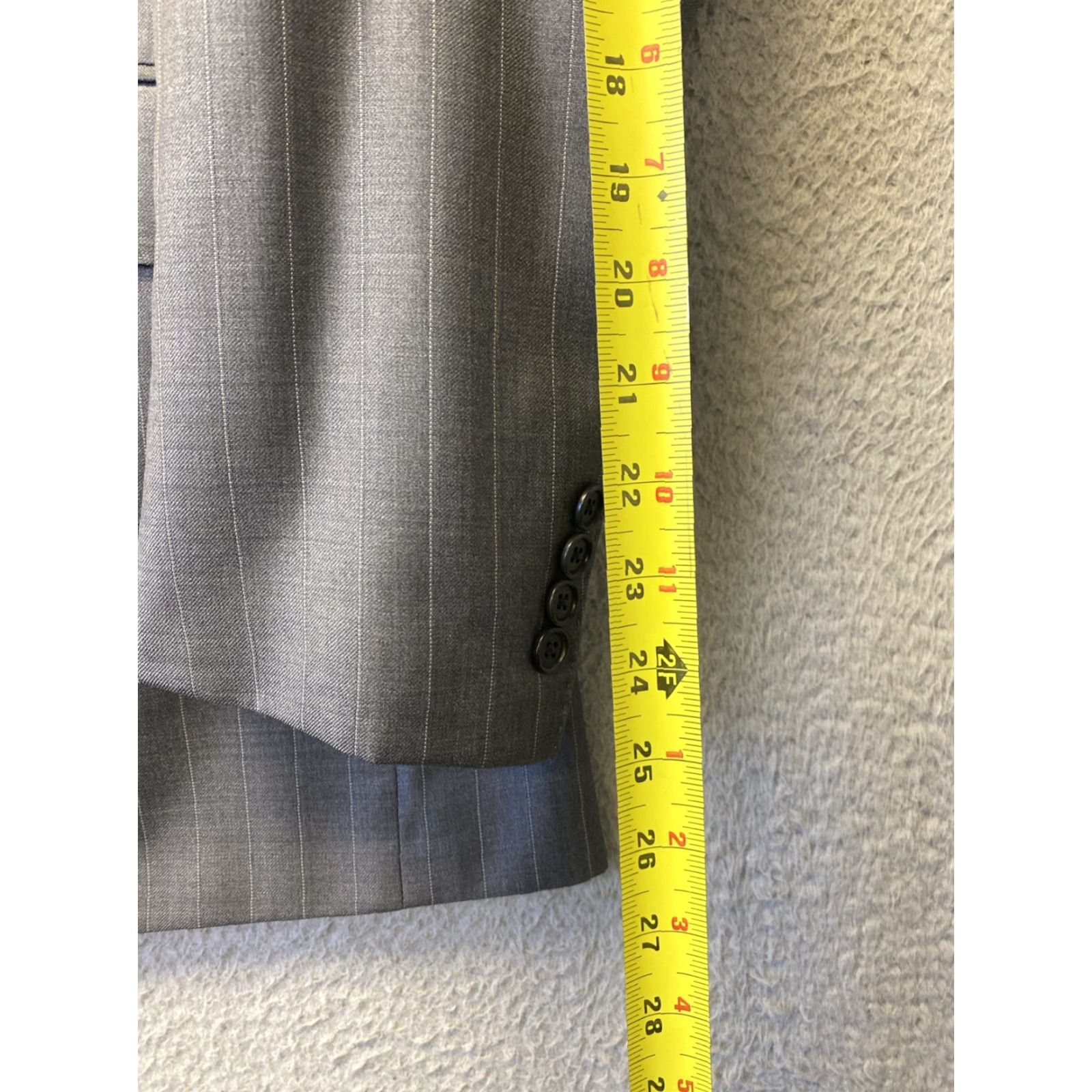 Vintage Dormeuil Blazer Coat Jacket Mens US 42 R Gray Wool Luxury Professional/ 157-19 Size 42R - 5 Thumbnail
