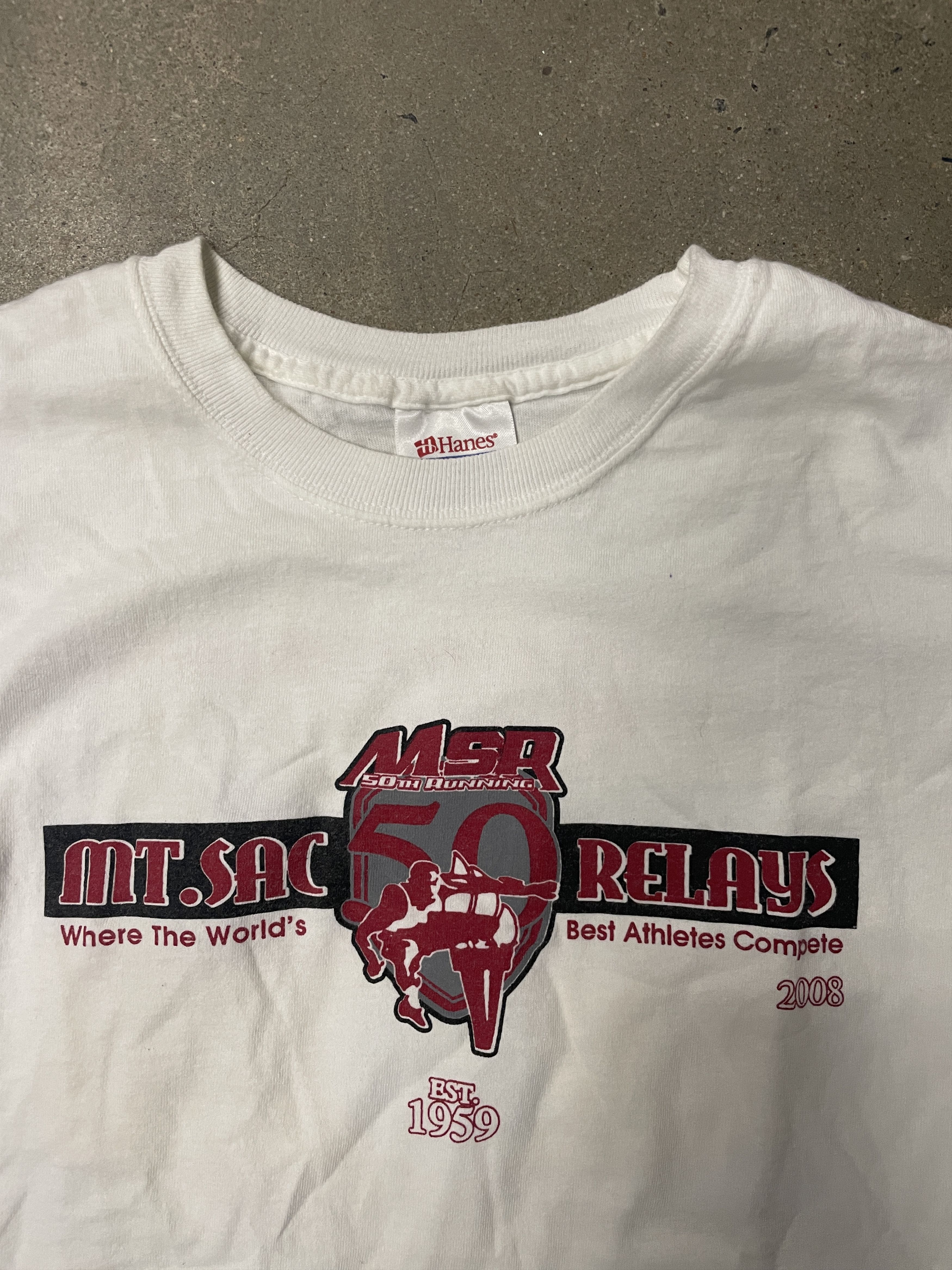 Hanes Vintage 2008 Hanes Mt.Sac Relay T shirt Size US M / EU 48-50 / 2 - 3 Thumbnail