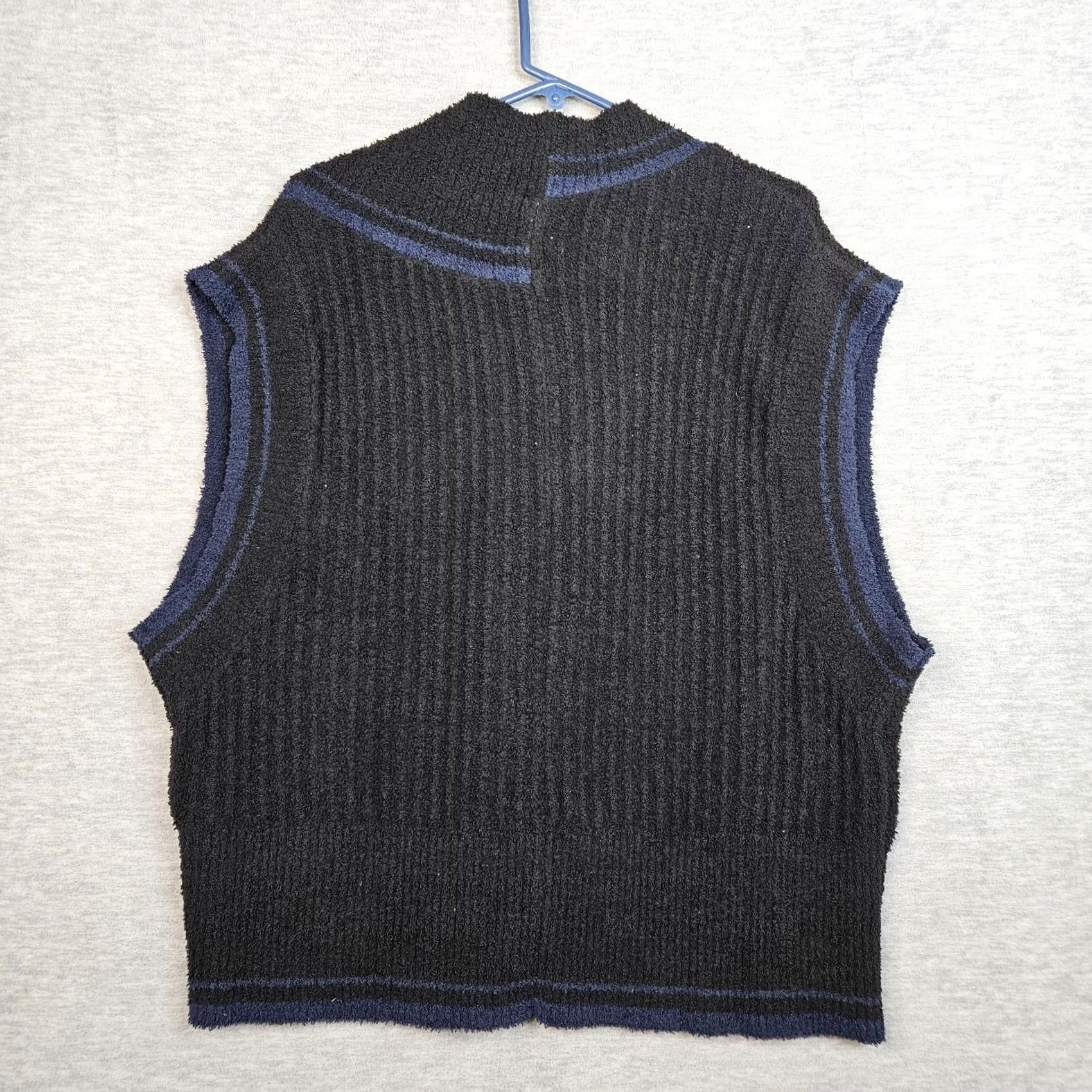 Nike Nike Sportswear Collection Women's Black Navy V-neck Knit Vest M Size M / US 6-8 / IT 42-44 - 2 Thumbnail