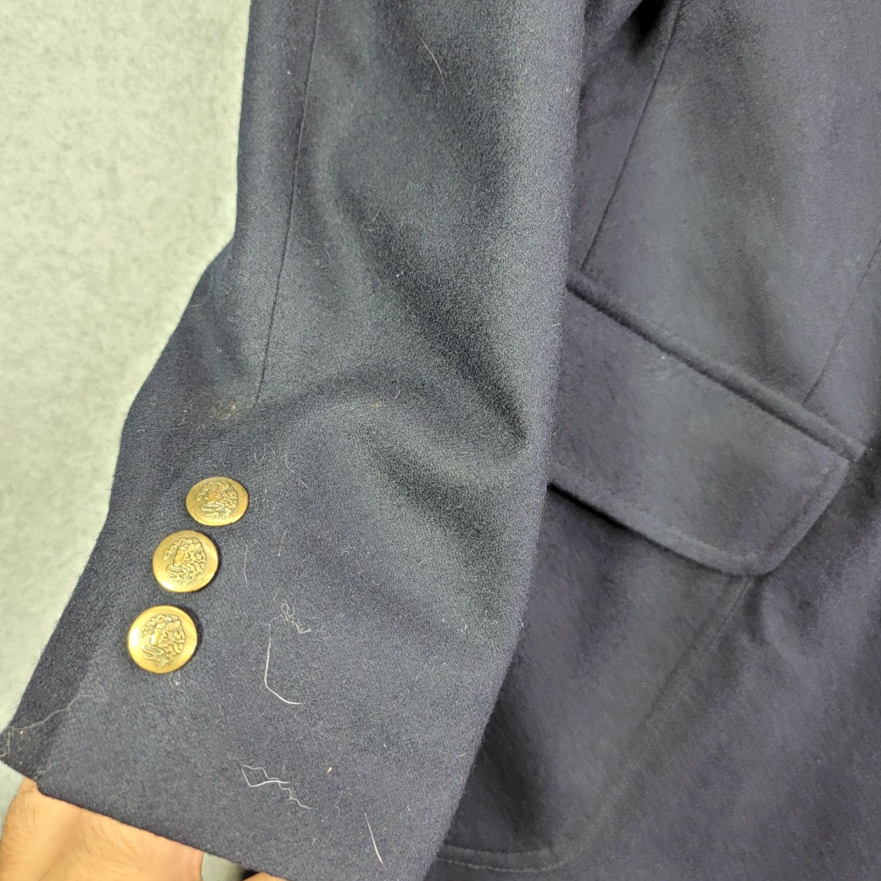 Pendleton Pendleton Blazer Sport Coat 44 Navy Wool 100% Vintage Mens Blazer Blue University Academia Dress Jacket World:2 Piece Casual/Business Mens Size 44R - 6 Thumbnail