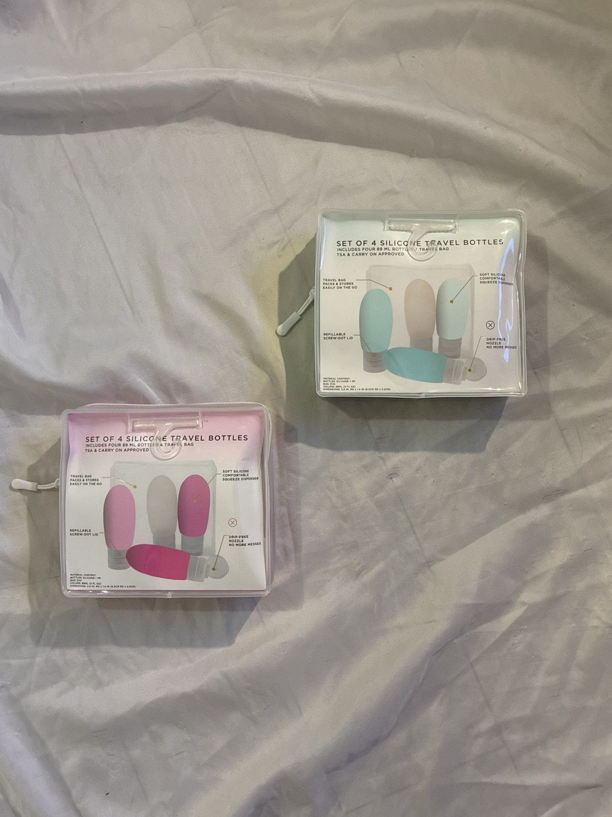 Other Ruby+Cash Set of 4 Pack Silicone Travel Toiletry Bottle Set Size ONE SIZE - 4 Thumbnail