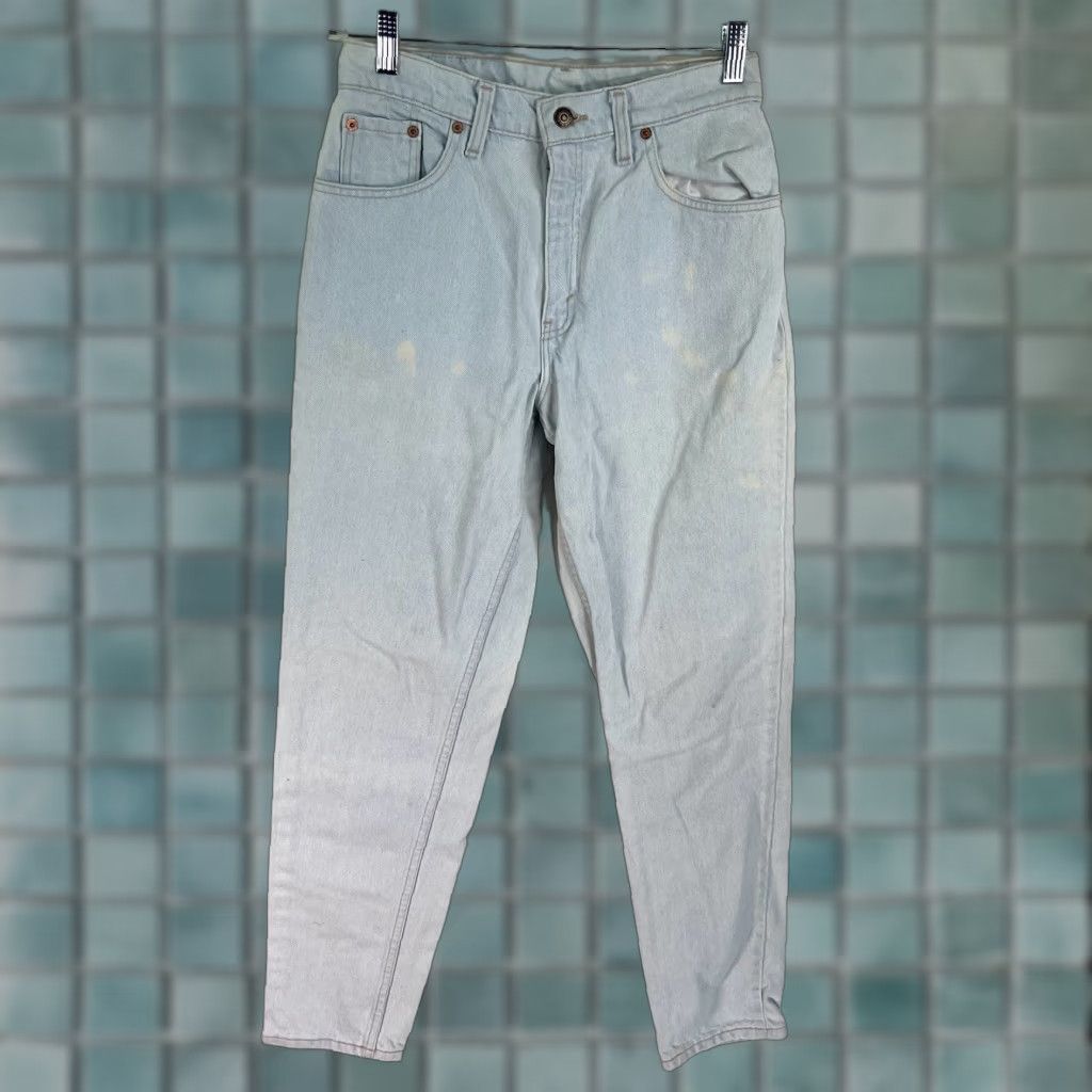 Levi's Vintage Levi's 550 Jeans Women's Relaxed Fit Distressed Denim Size 9 26x30 Blue 80s 90s Size 30" / US 8 / IT 44 - 1 Thumbnail