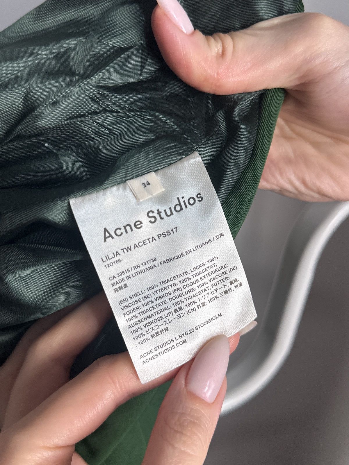 Acne Studios Acne Studios Lilja Belted Twill Biker Jacket PSS17 Size 34 Size S / US 4 / IT 40 - 9 Thumbnail