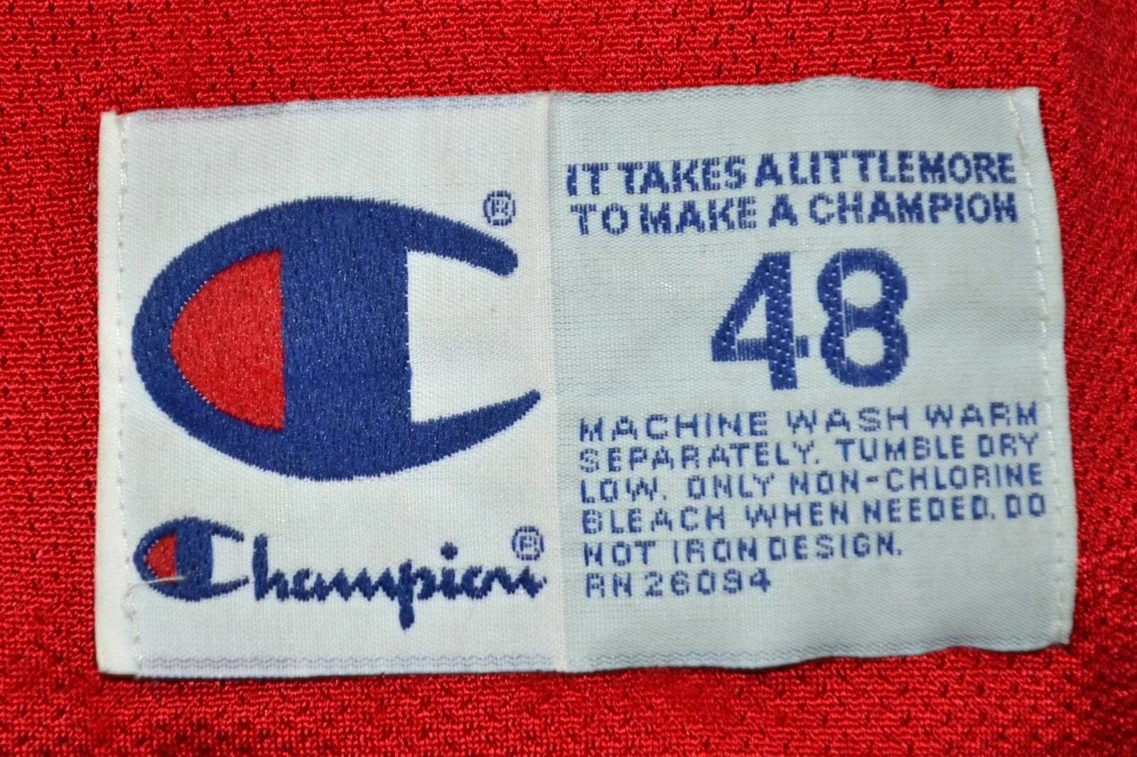 Champion NBA CHICAGO BULLS JERSEY CHAMPION #23 JORDAN SIZE 48 (XL) Size US XL / EU 56 / 4 - 8 Thumbnail