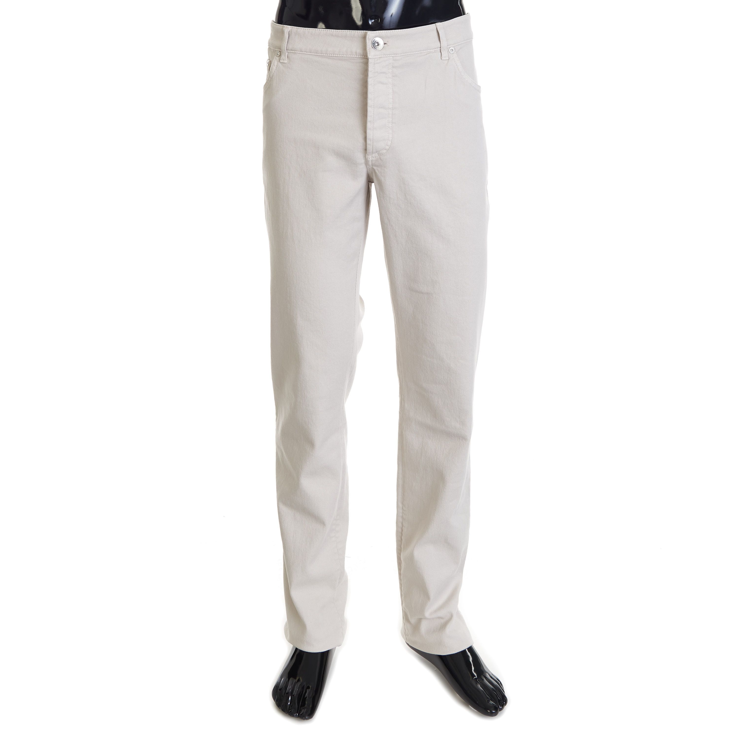 Brunello Cucinelli Stretch Denim Trousers - Slim Fit, Five-Pocket Size US 40 / EU 56 - 1 Thumbnail