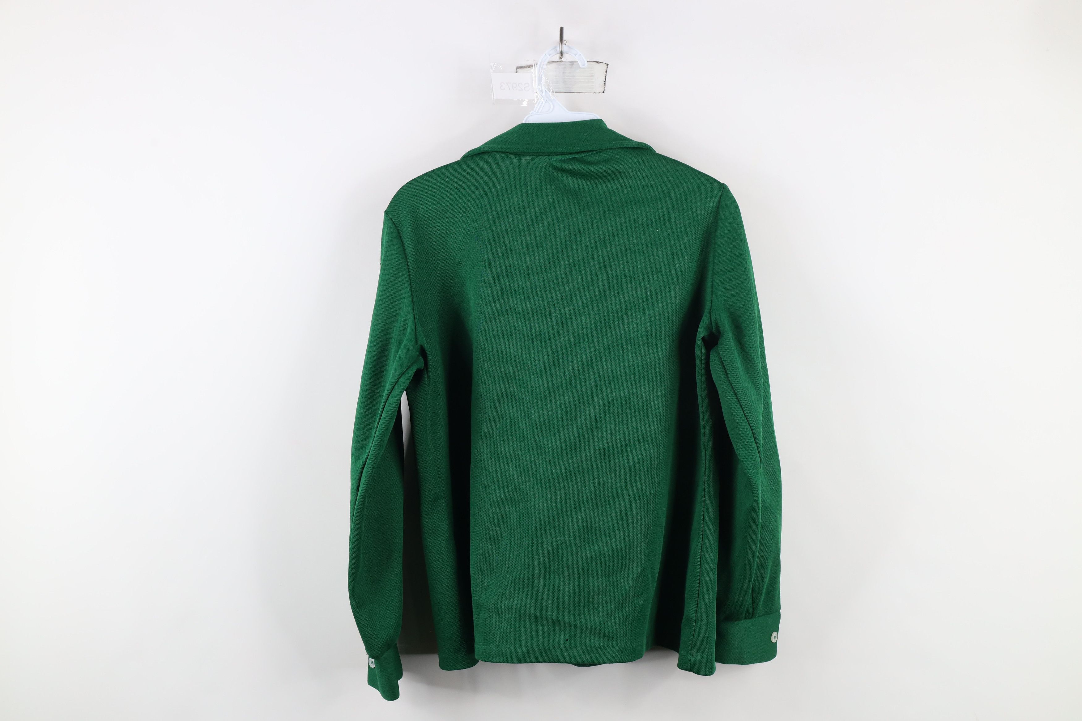 Vintage Vintage 70s Streetwear Knit Button Shirt Green USA Size L / US 10 / IT 46 - 8 Thumbnail