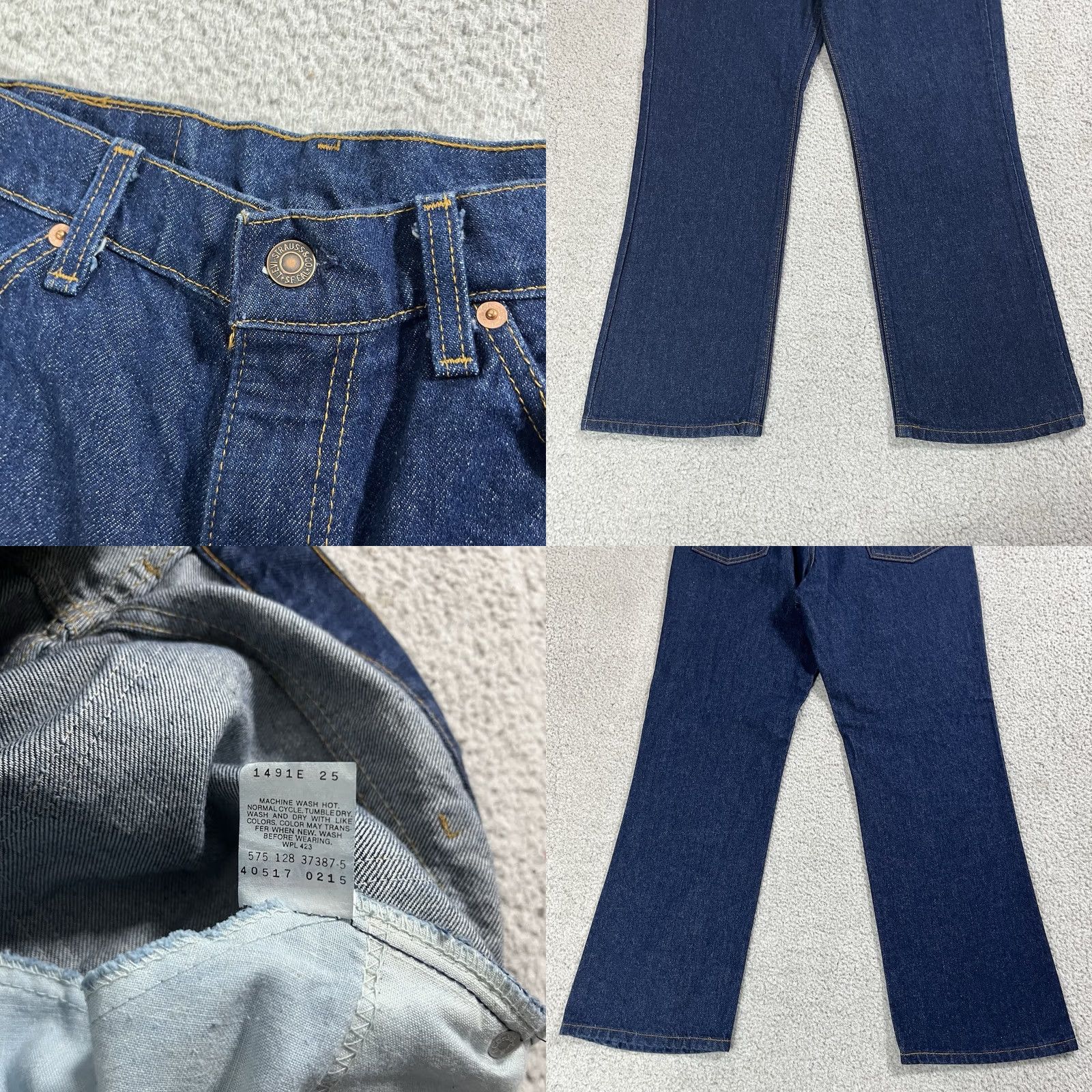 Levi's Levis 517 Jeans Mens 36x30 Denim Blue Vintage Dark Wash USA 80s 90s Bootcut 5-Pocket Design Regular Shirt? Size US 36 / EU 52 - 8 Thumbnail