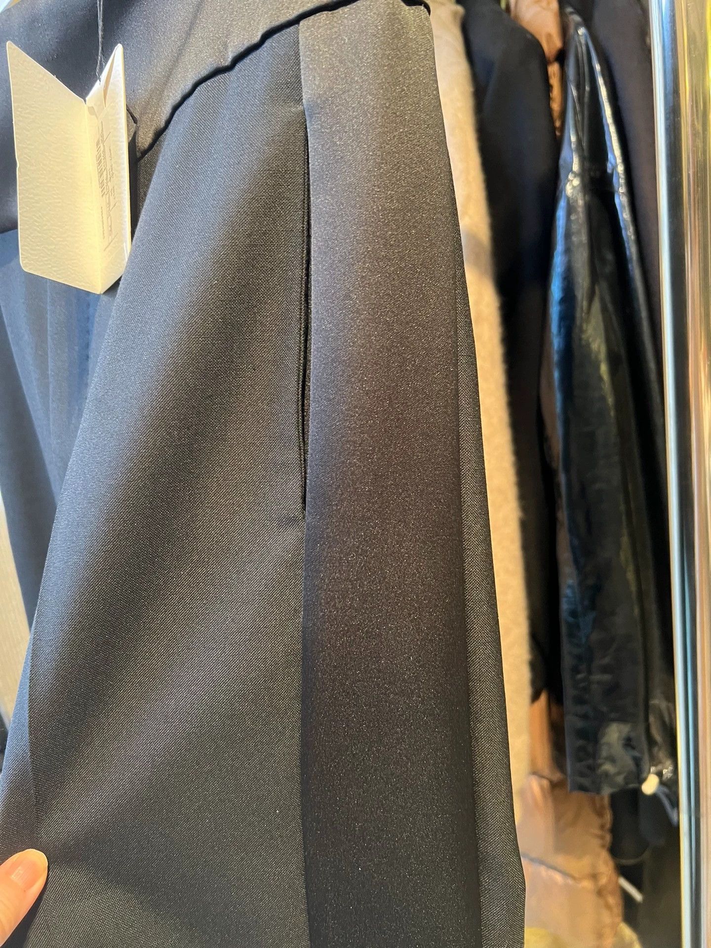 Balenciaga Balenciaga Wool Blend Satin Panel Trousers 36 New Size 25" / US 0 / IT 36 - 5 Thumbnail