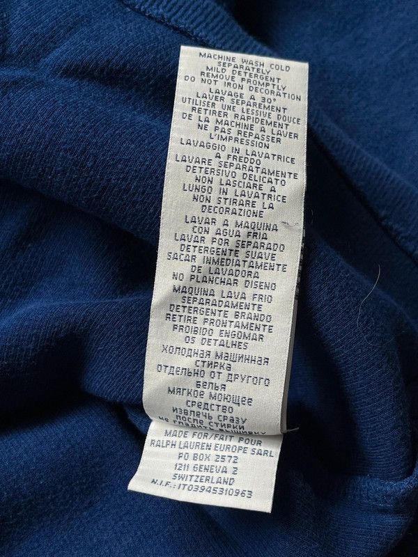 Polo Ralph Lauren Polo Ralph Lauren 1/4 Zip Neck Sweatshirt Blue Small Pony Size US L / EU 52-54 / 3 - 11 Thumbnail