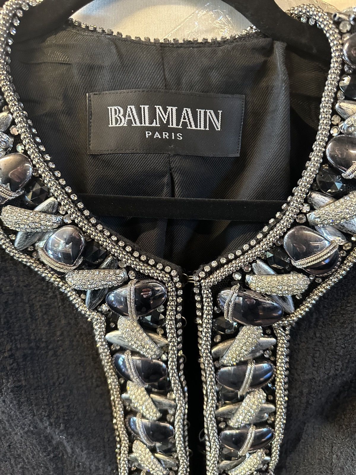 Balmain Balmain Spring 2009 Runway Tweed Black Jacket Size M / US 6-8 / IT 42-44 - 3 Thumbnail