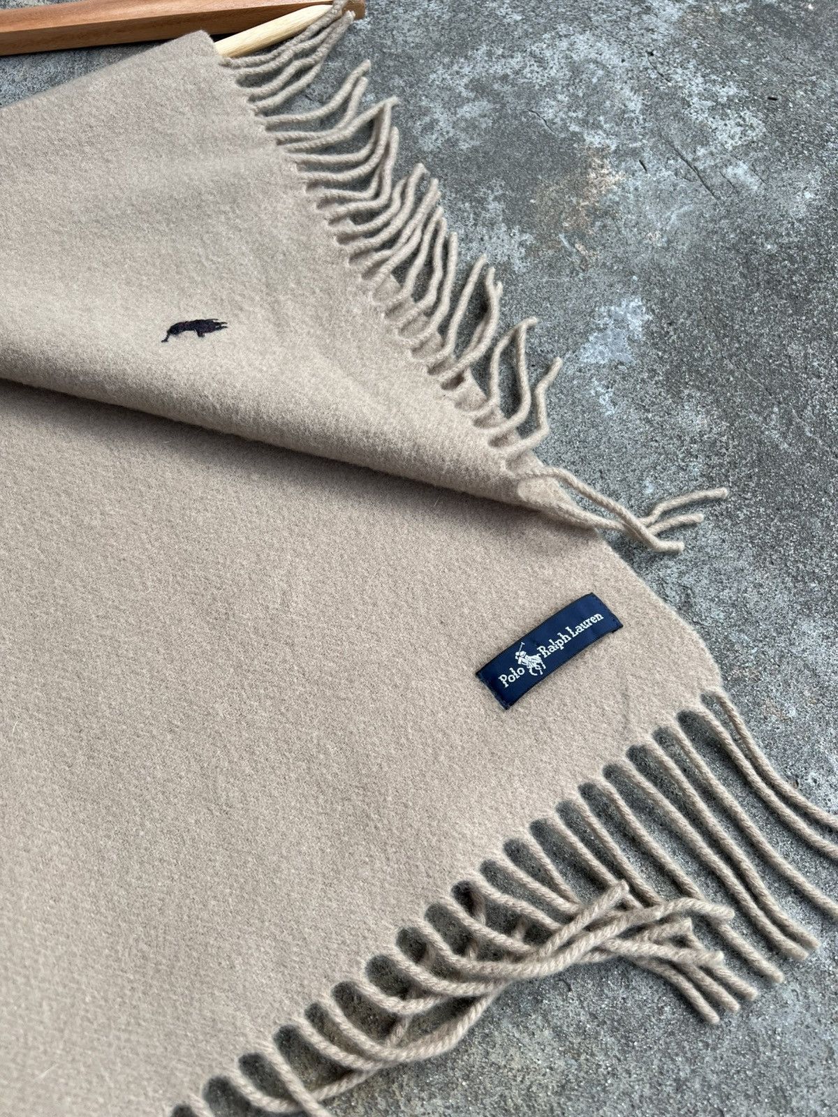 Polo Ralph Lauren × Ralph Lauren × Vintage Vintage Rare Polo Ralph Lauren Scarf cashmere wool usa Size ONE SIZE - 6 Thumbnail