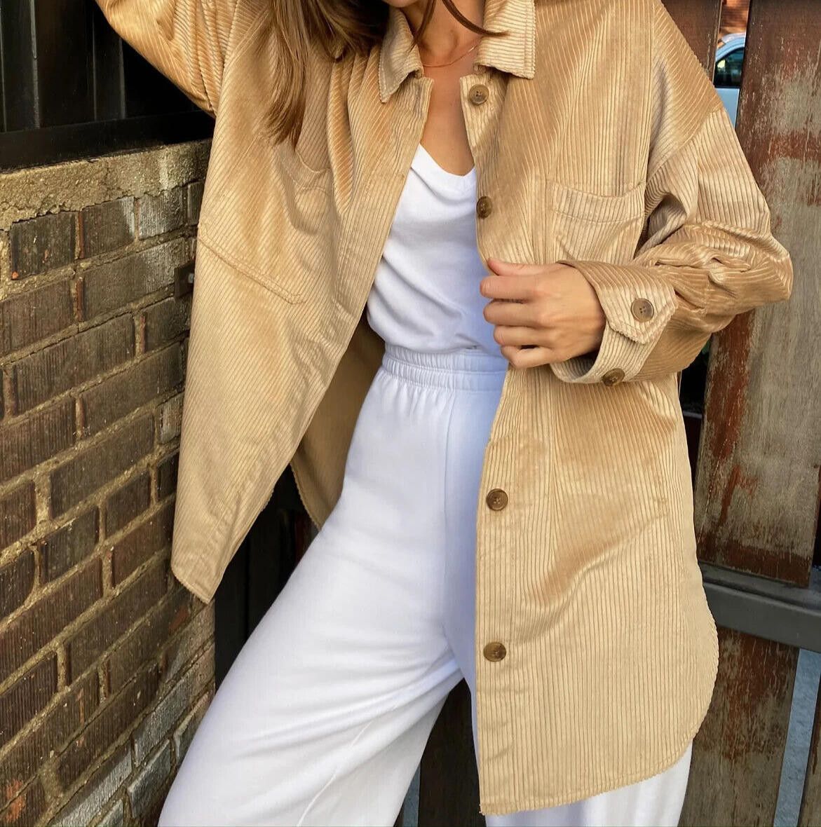 Aritzia Aritzia The Group Babaton XS Brown Graydon Corduroy Jacket Size XS / US 0-2 / IT 36-38 - 1 Thumbnail