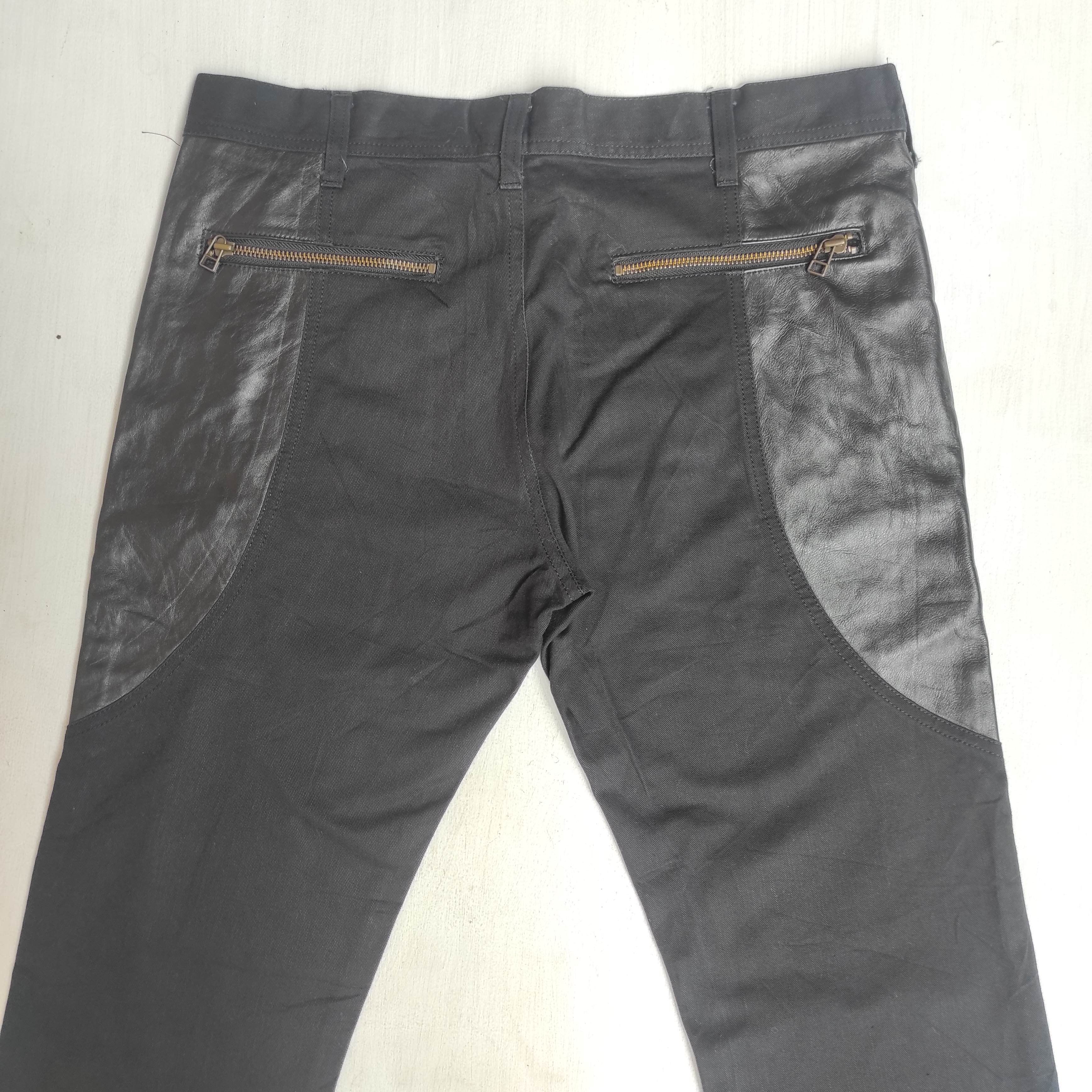 14th Addiction Flare Rico Japan Leather Bootcut Denim Jeans Size US 32 / EU 48 - 17 Thumbnail