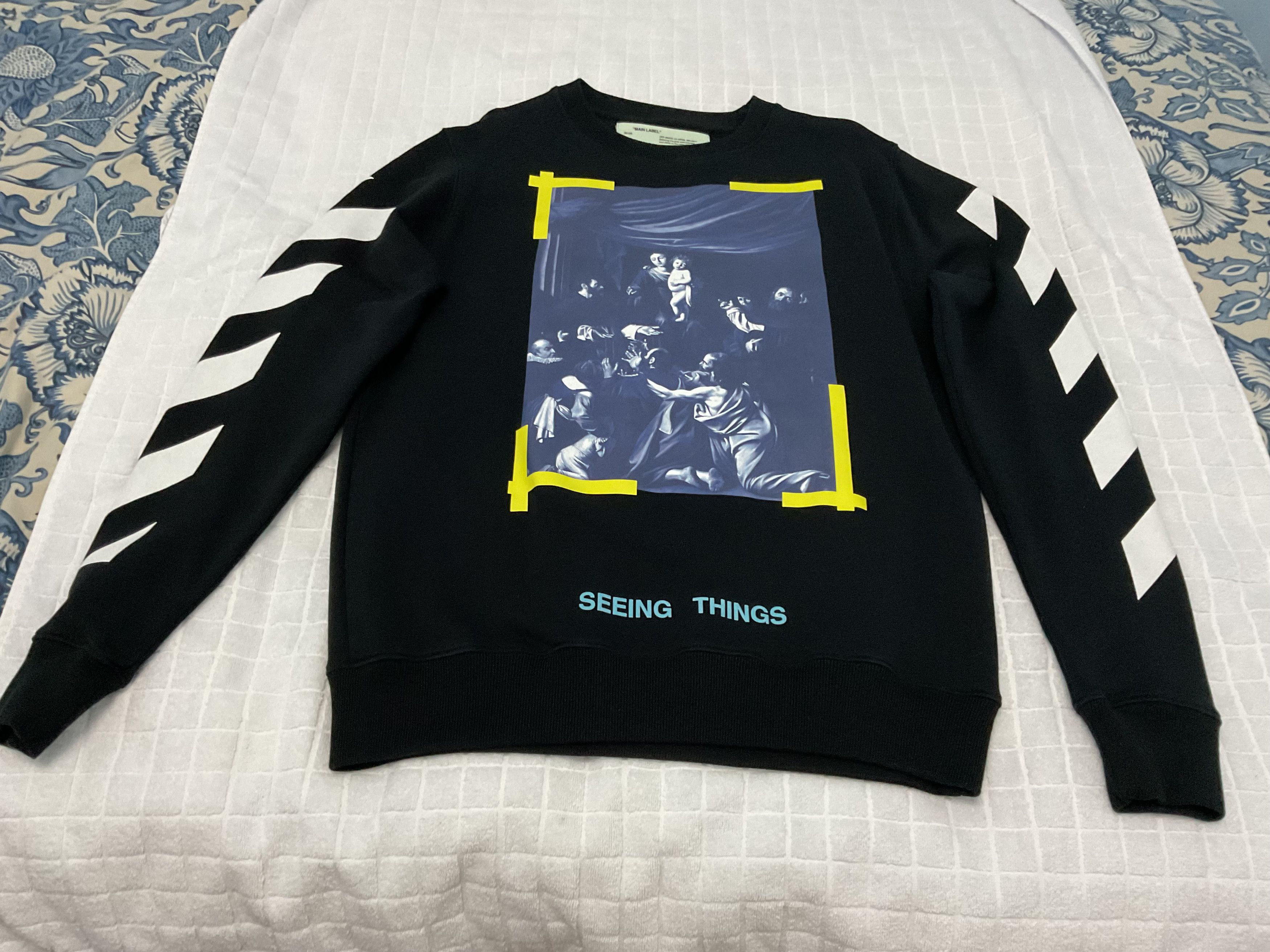 Off-White Seeing Things Caravaggio painting sweat shirt