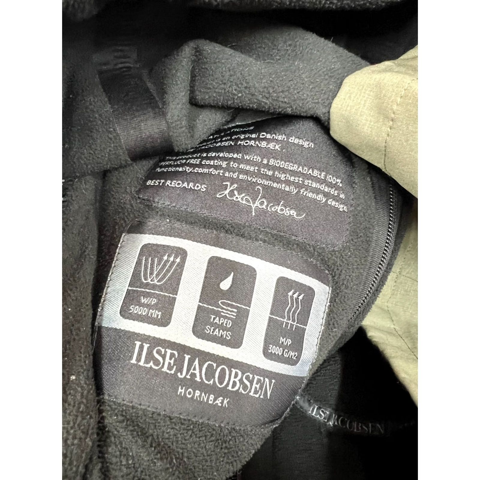 Ilse Jacobsen Ilse Jacobsen Raincoat Jacket Army Green Women's 34 Khaki Coat Raincoat Womens 34 Size XXS / US 00 / IT 34 - 7 Thumbnail