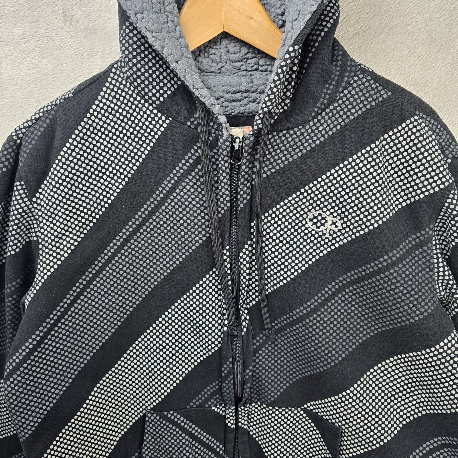 Ocean Pacific Vintage Op Ocean Pacific Full Zip Hoodie Medium Sherpa Lined Size US M / EU 48-50 / 2 - 3 Thumbnail