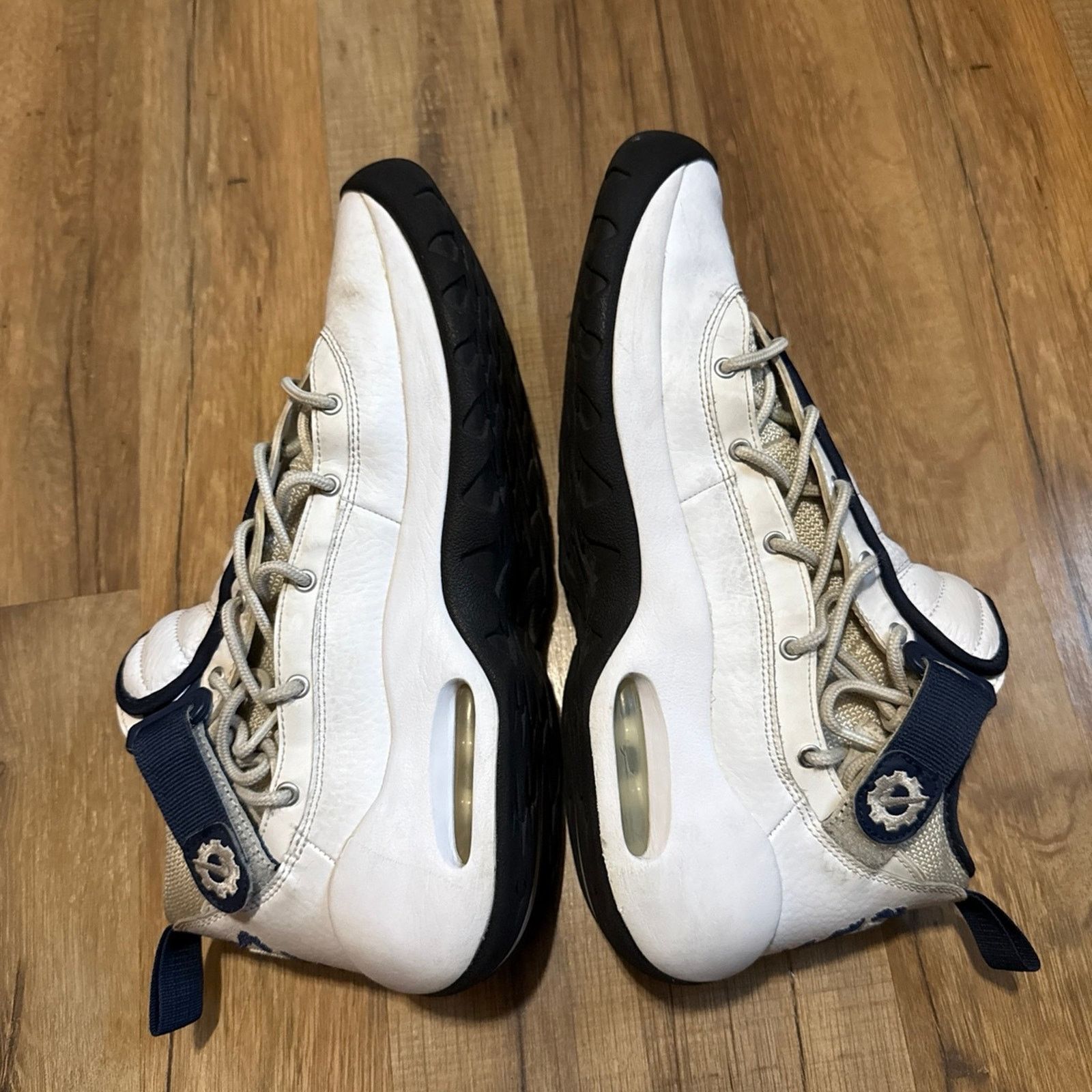 Nike Nike Air Shake Ndestrukt White Navy Size US 11.5 / EU 44-45 - 5 Thumbnail