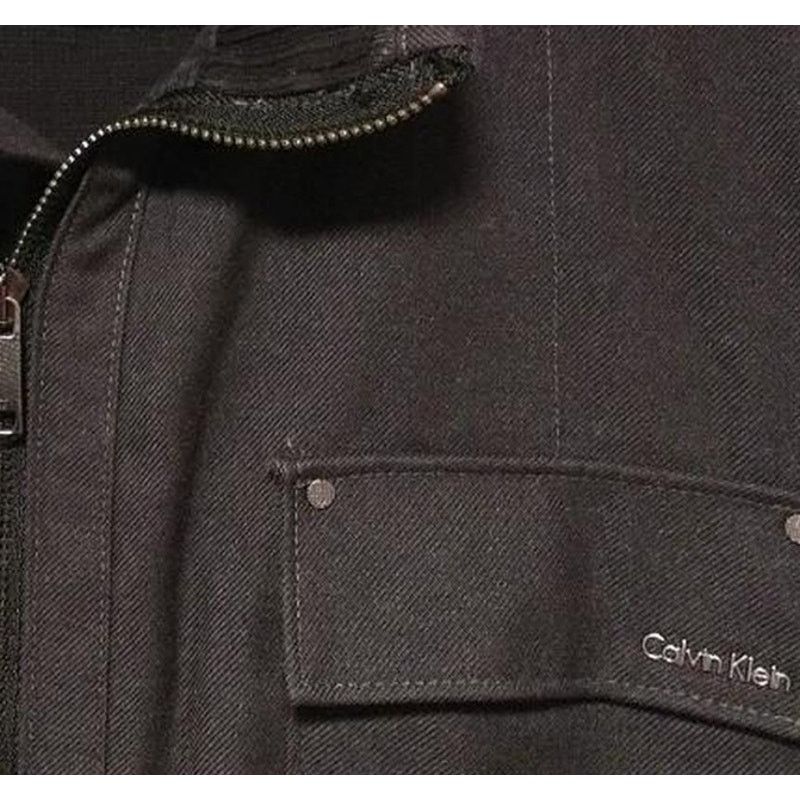 Calvin Klein Men's CALVIN KLEIN Zip Up Sweater Jacket Bomber Military Med Size US M / EU 48-50 / 2 - 7 Thumbnail
