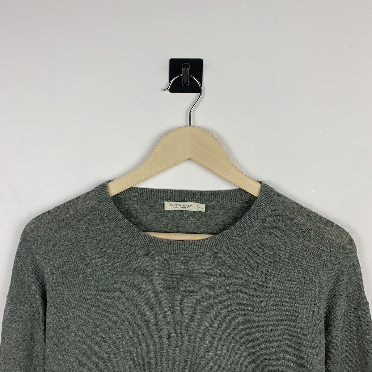 Suitsupply Men’s Suitsupply Linen Cotton Green Sweater Size XXL Size US XXL / EU 58 / 5 - 6 Thumbnail