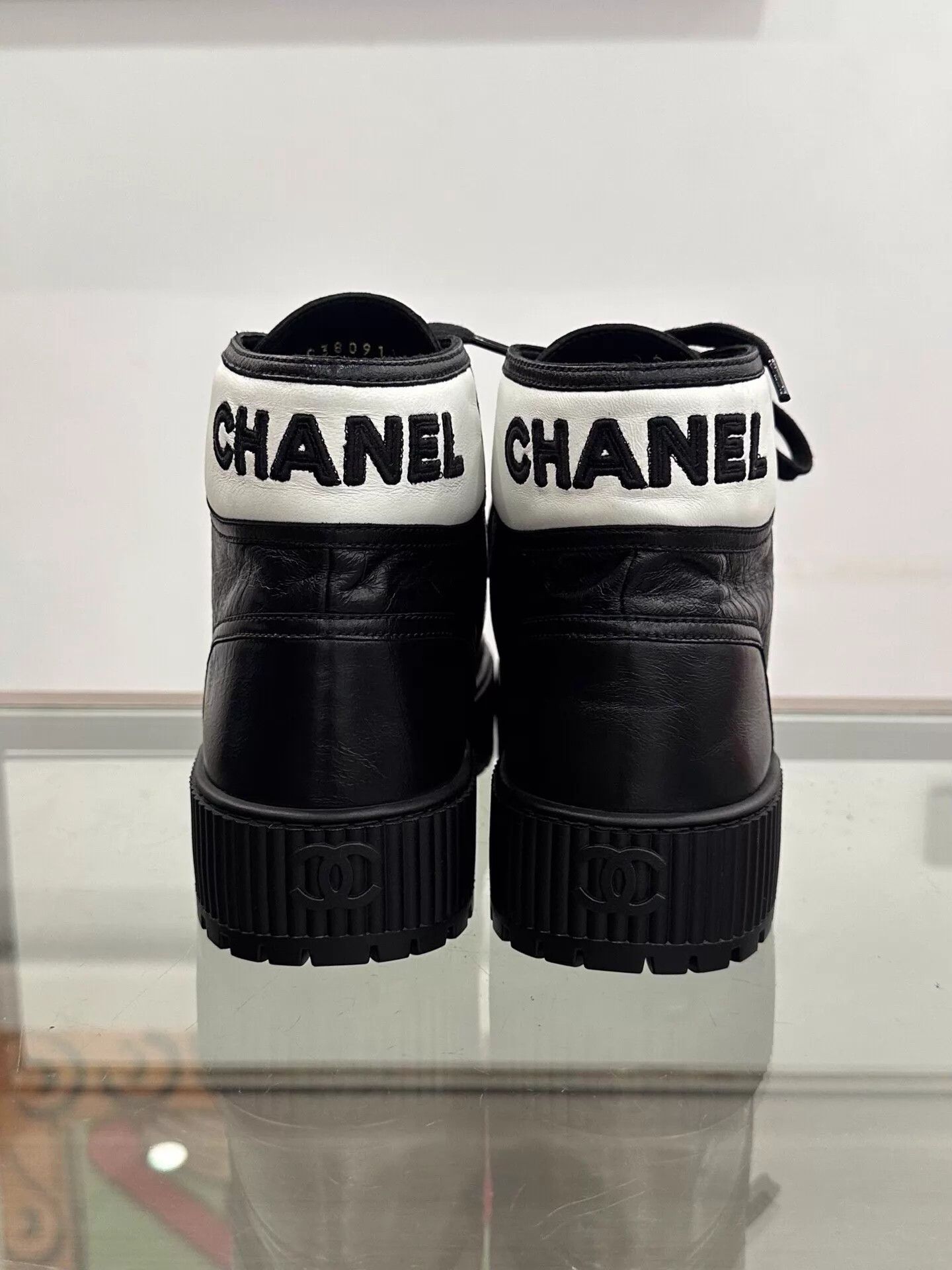Chanel Chanel Women's Panda Ankle Boot 38 Size US 7.5 / IT 37.5 - 5 Thumbnail