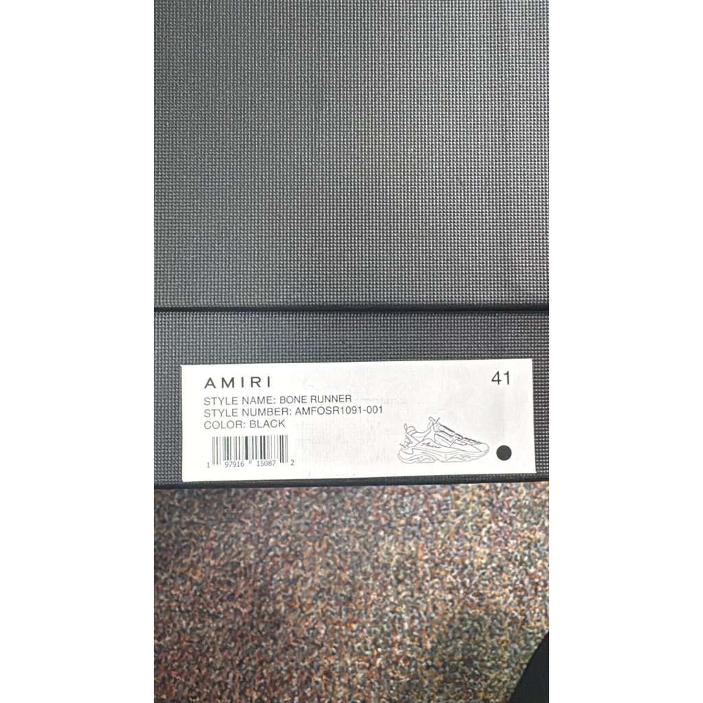 Amiri o1rshd1 Bone Runners in Black Size US 8 / EU 41 - 21 Thumbnail