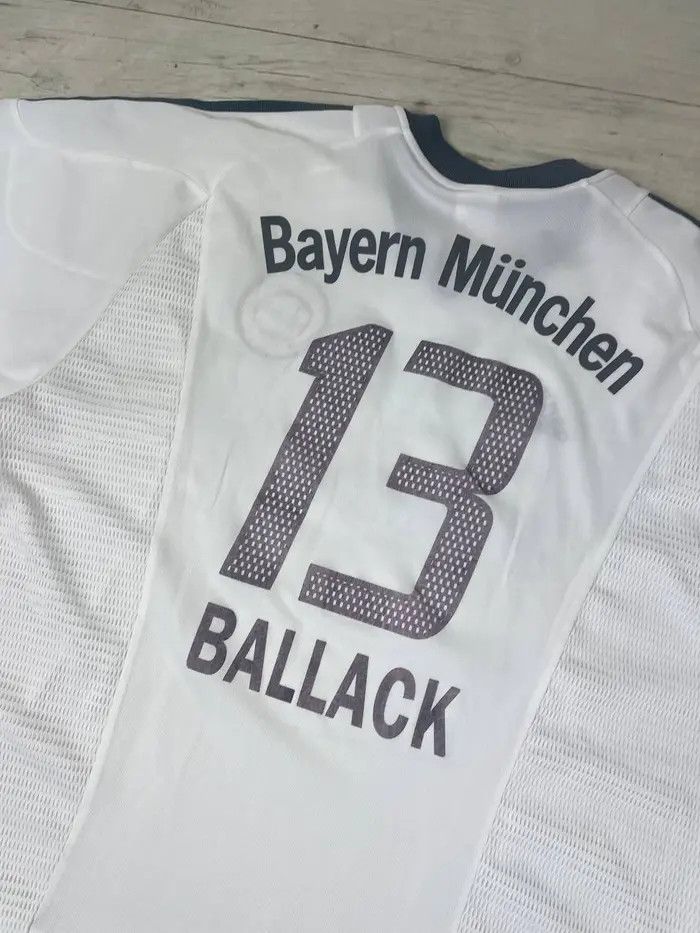 Adidas Adidas Bayern Munich 2002 2004 Ballack #13 Away Shirt Size US XL / EU 56 / 4 - 18 Thumbnail