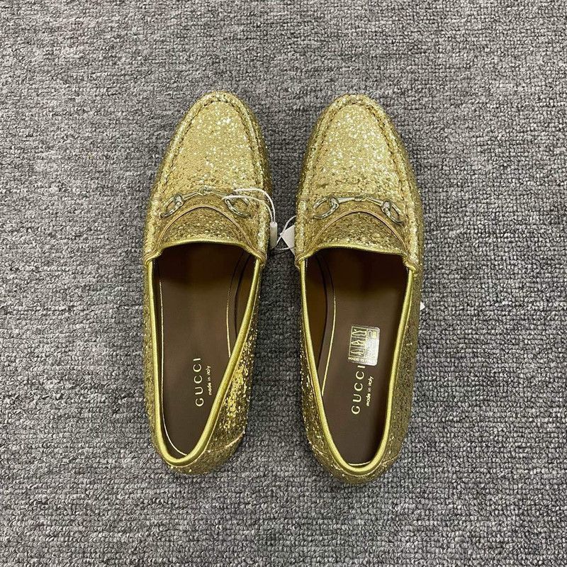 Gucci Gucci Stylish Slip-On Casual Loafers in Gold Size US 6.5 / EU 39-40 - 3 Thumbnail
