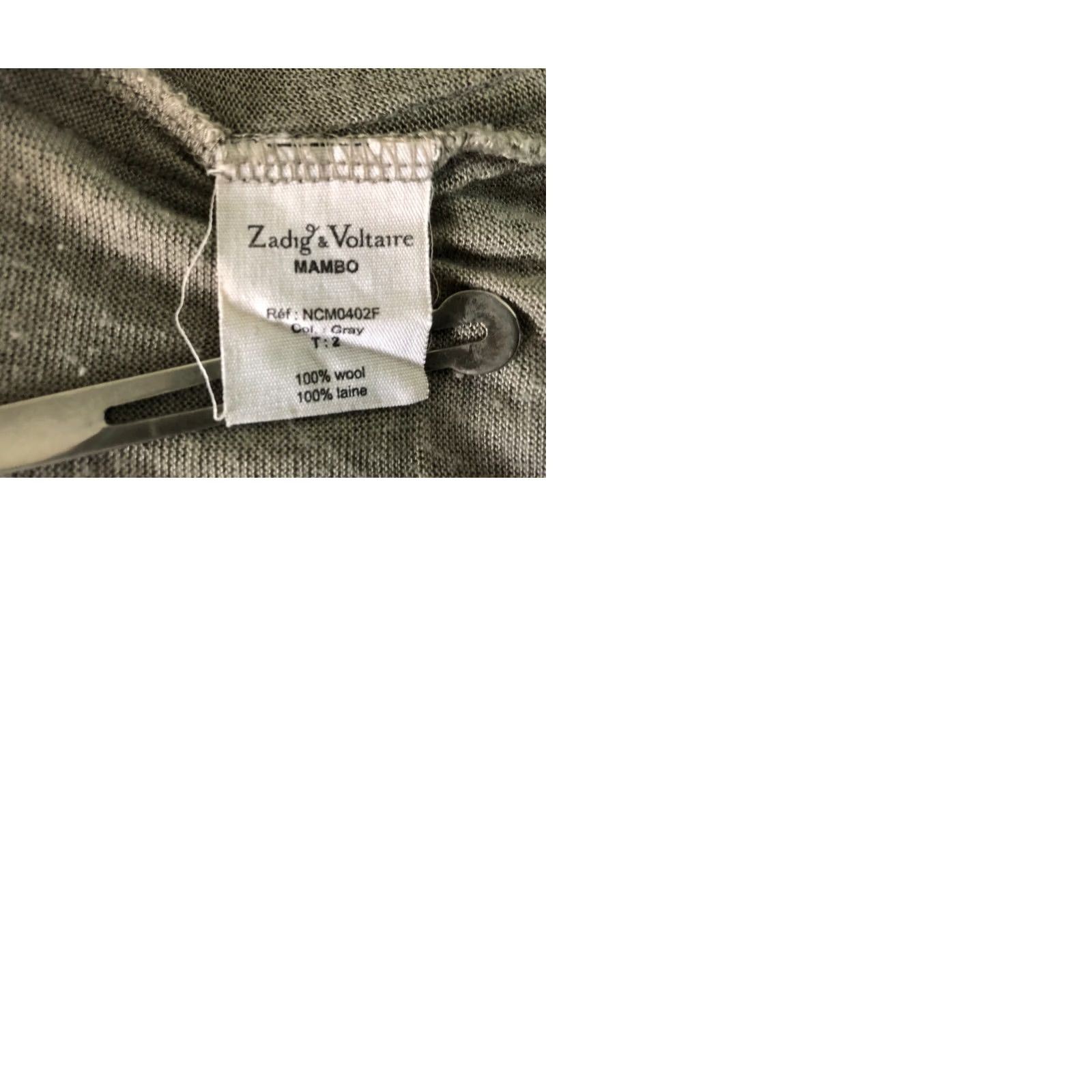 Zadig & Voltaire Zadig & Voltaire Dress Wool Gray Women Size 2 Size XS / US 0-2 / IT 36-38 - 9 Thumbnail